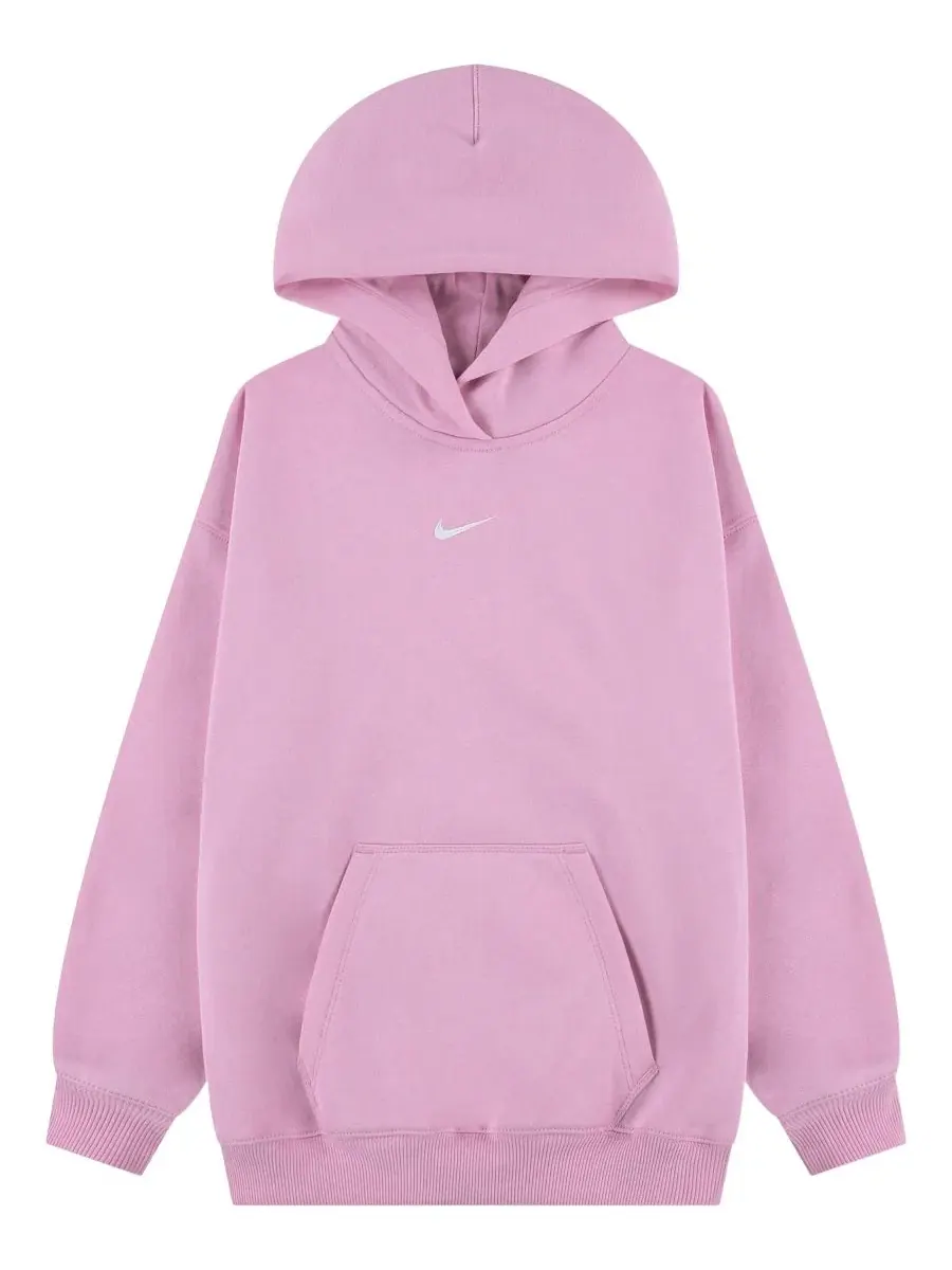 Худи оверсайз из футера Nike — изображение 1 из 3, розовый