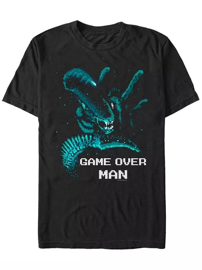 Мужская футболка Aliens Alien Pixel с коротким рукавом Fifth Sun — изображение 1 из 1, черный