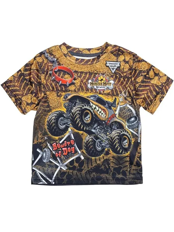 Футболка Grave Digger El Toro Loco Mohawk Warrior Максимальное разрушение Monster Truck для — изображение 1 из 3, коричневый