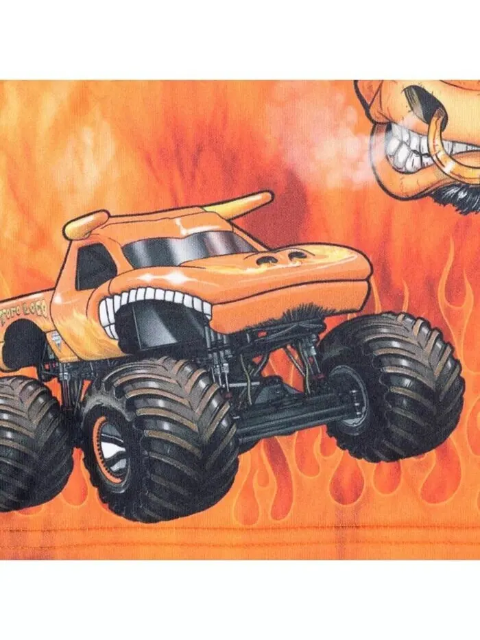 Футболка Grave Digger El Toro Loco Mohawk Warrior Максимальное разрушение Monster Truck для — изображение 5 из 5, желтый