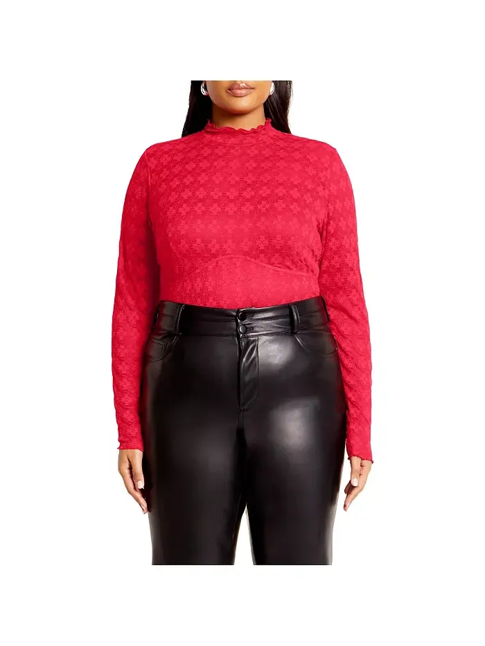 Боди Constance Plus Size CITY CHIC — изображение 1 из 5, розовый