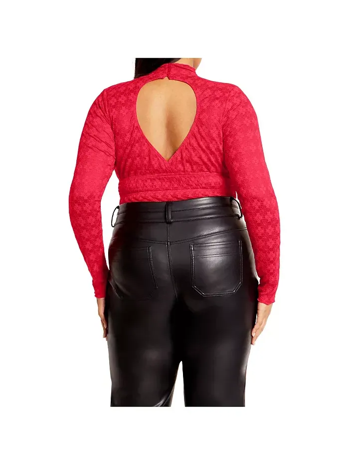 Боди Constance Plus Size CITY CHIC — изображение 2 из 5, розовый