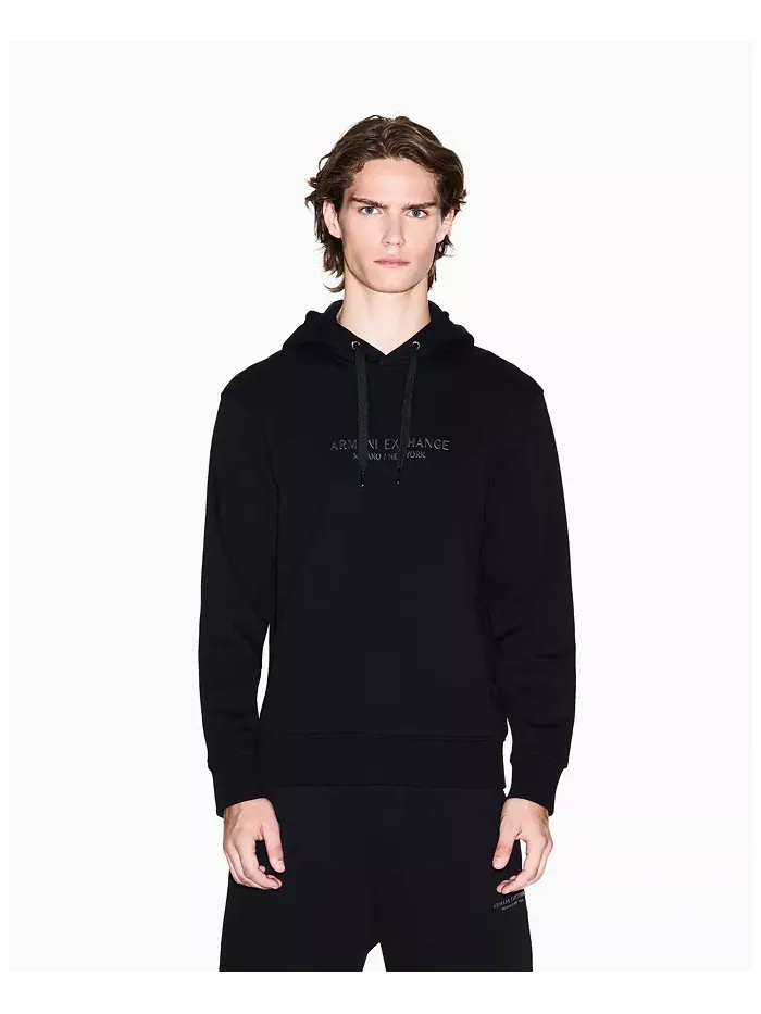 Мужской худи Milan NY с логотипом A|X Armani Exchange — изображение 1 из 5, черный