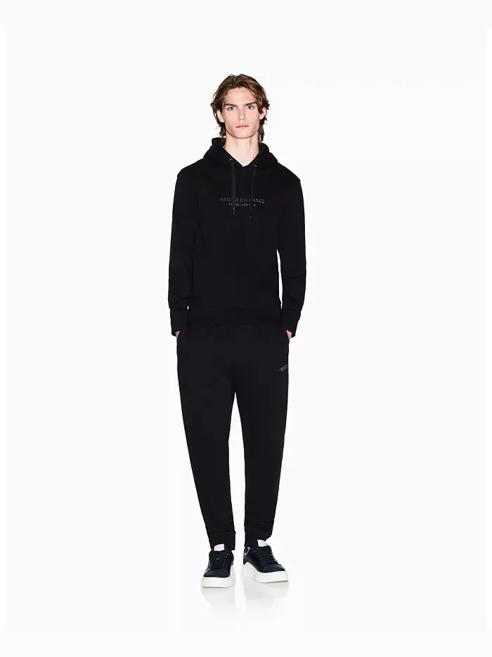 Мужской худи Milan NY с логотипом A|X Armani Exchange — изображение 2 из 5, черный