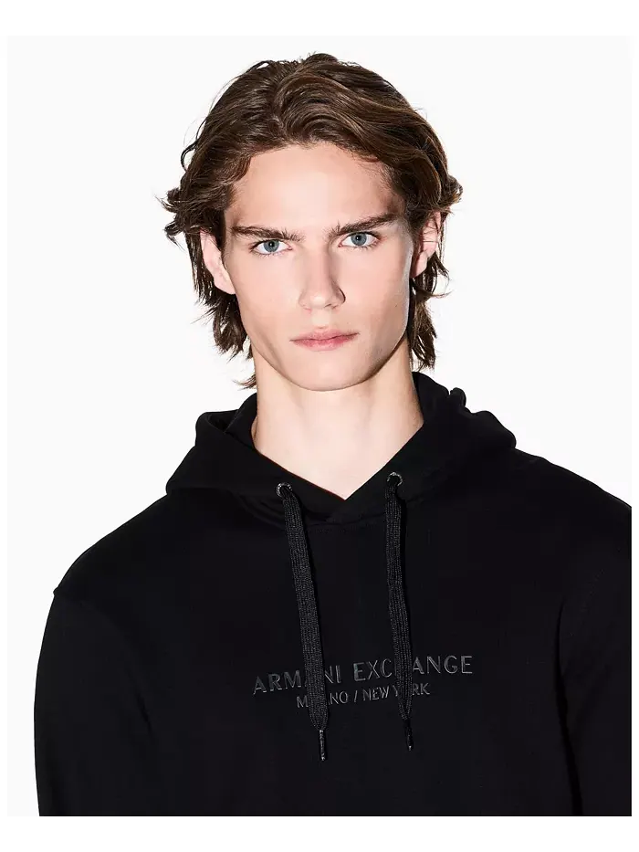 Мужской худи Milan NY с логотипом A|X Armani Exchange — изображение 4 из 5, черный
