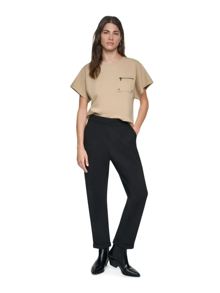 Капри с манжетами Soho Ponte DKNY — изображение 2 из 6, черный