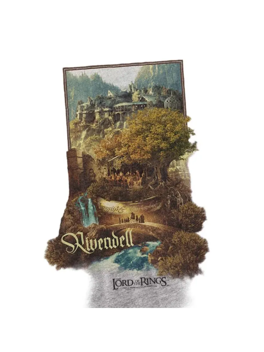 Футболка с принтом Epic Journey Rivendell Lord Of The Rings — изображение 2 из 3, приглушенный
