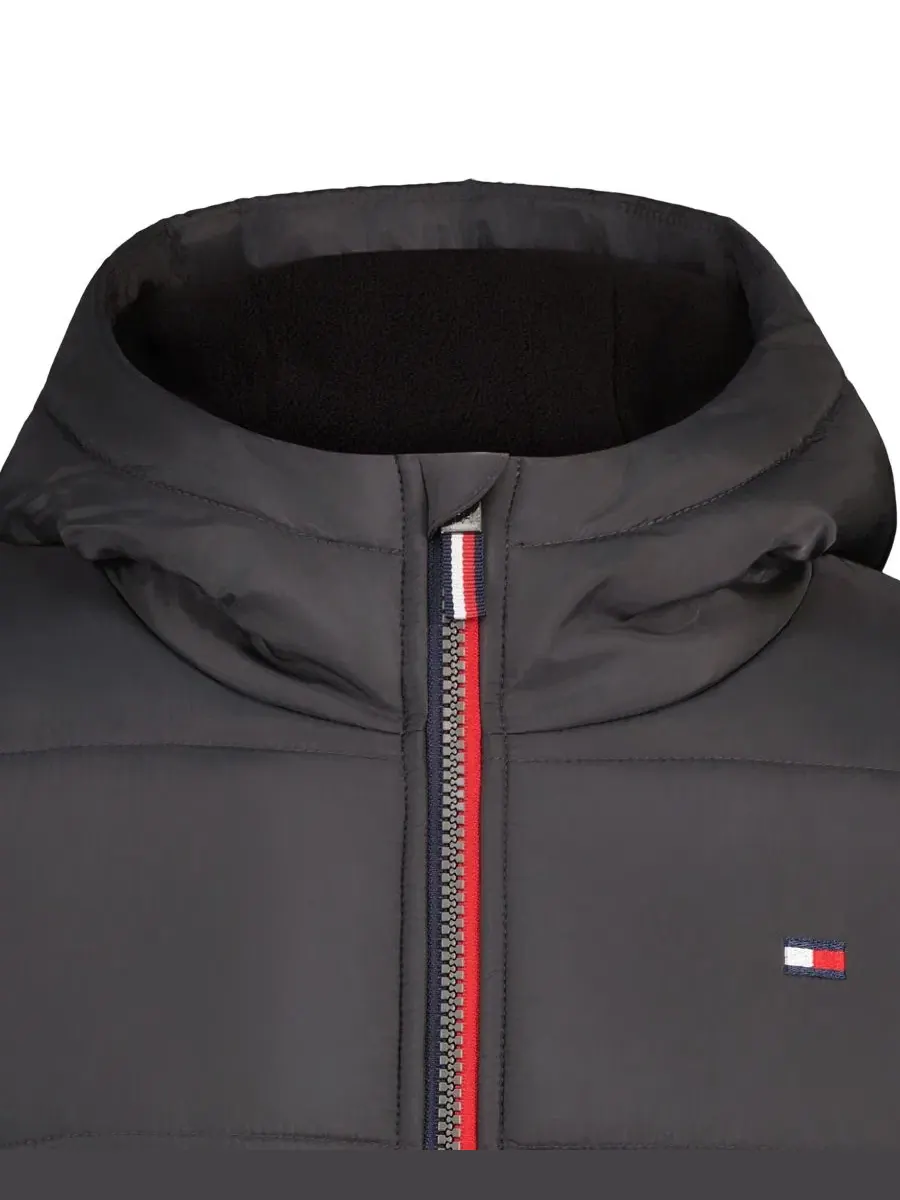 Куртка-пуховик с капюшоном Tommy Hilfiger — изображение 4 из 11, темный серый