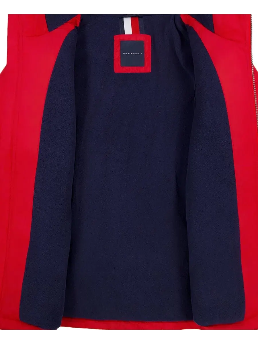 Куртка-пуховик с капюшоном Tommy Hilfiger, Scarlet Sage — изображение 6 из 6