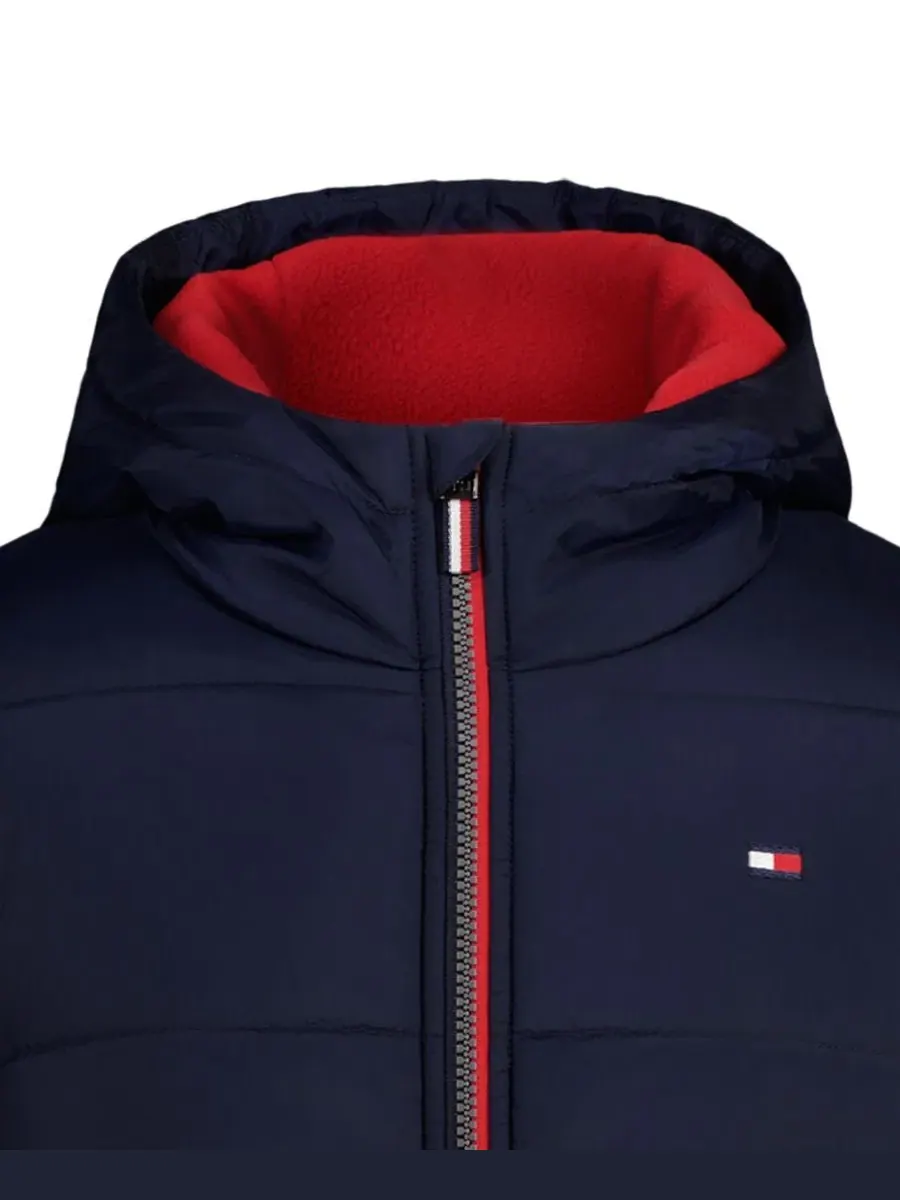 Куртка-пуховик с логотипом Tommy Hilfiger — изображение 4 из 11, темно-синий