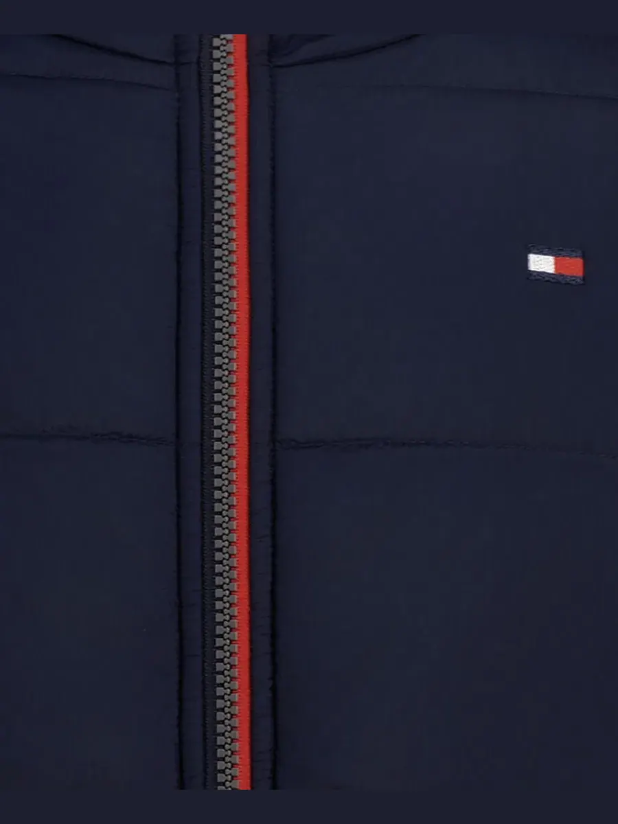 Куртка-пуховик с логотипом Tommy Hilfiger — изображение 5 из 11, темно-синий