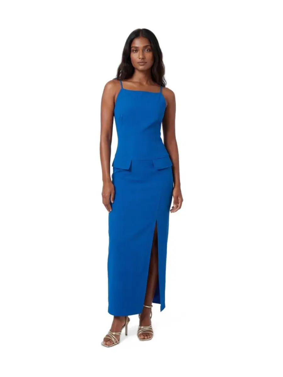 Макси-платье с квадратным вырезом Karen Millen — изображение 1 из 4, синий