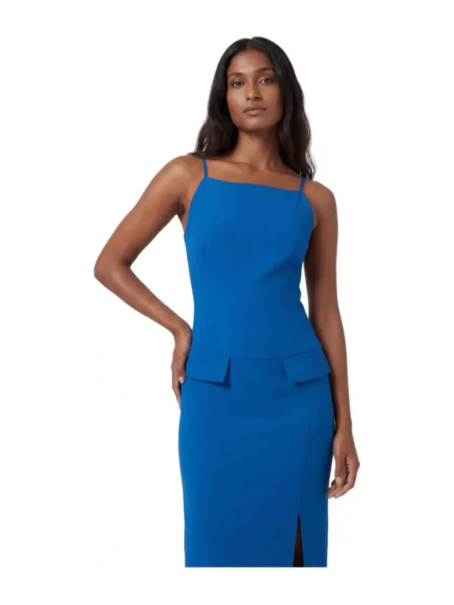 Макси-платье с квадратным вырезом Karen Millen — изображение 2 из 4, синий