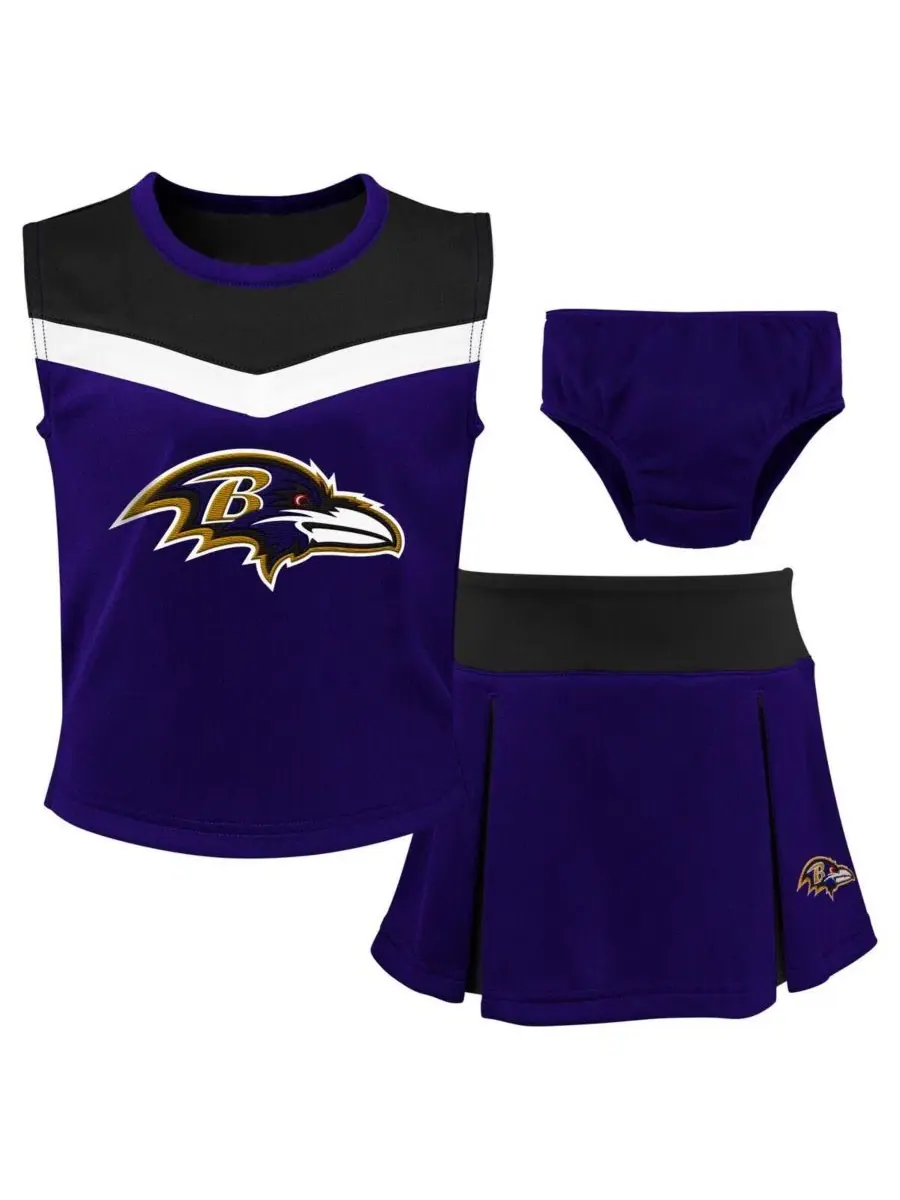 Комплект для девочки с фартуком и трусиками, без рукавов, с вышивкой, Spirit Cheerleader Outerstuff — изображение 1 из 5