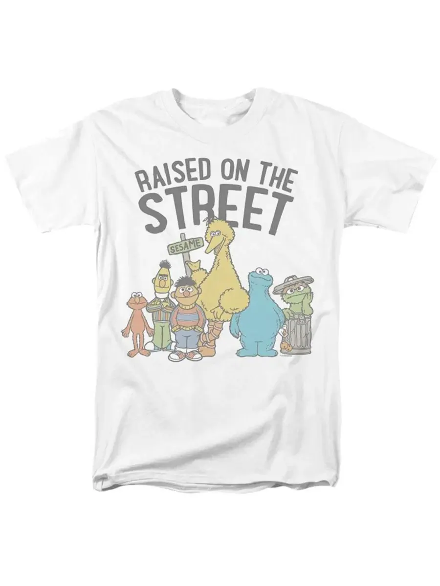 Футболка с принтом In My Hood Sesame Street — изображение 1 из 3, белый