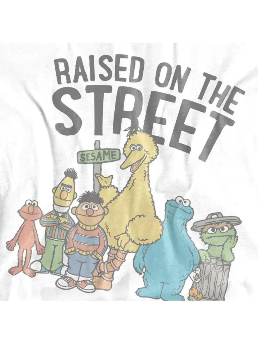 Футболка с принтом In My Hood Sesame Street — изображение 3 из 3, белый