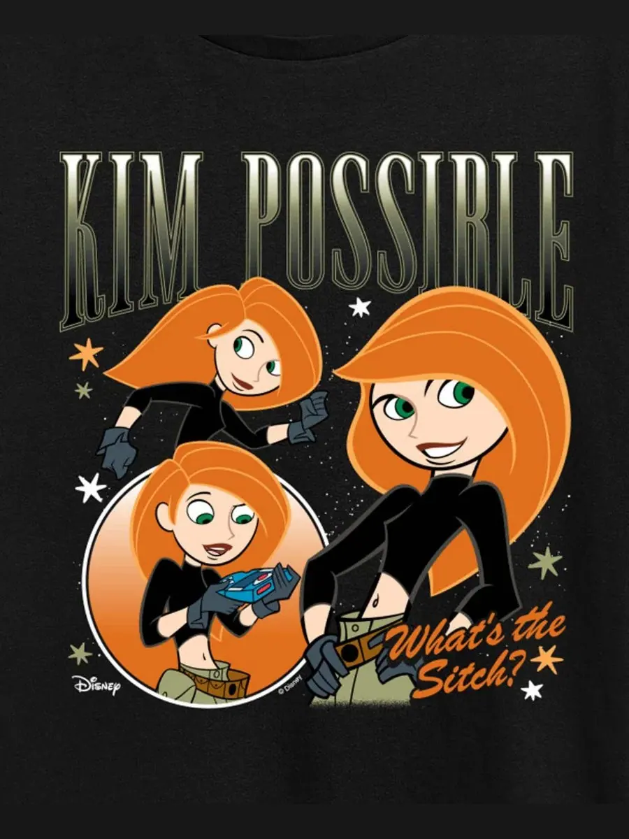 Футболка с принтом Kim Possible Collage Hybrid Apparel — изображение 3 из 3, черный