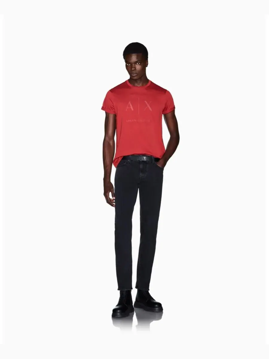 Футболка с логотипом Slim Fit A|X Armani Exchange — изображение 3 из 8, босса-нова