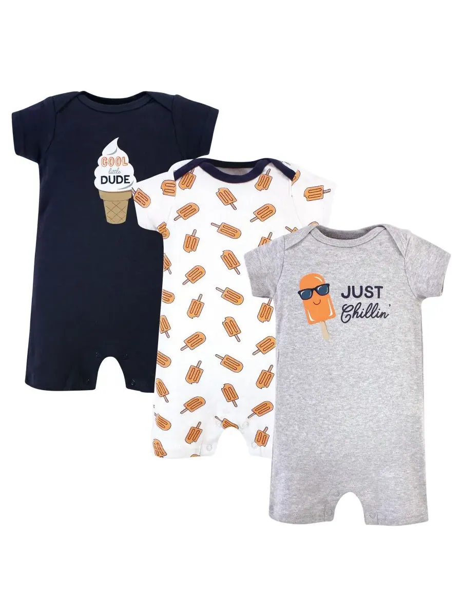 Мягкие хлопковые комбинезоны Hudson Baby, Chillin Popsicle — изображение 1 из 2