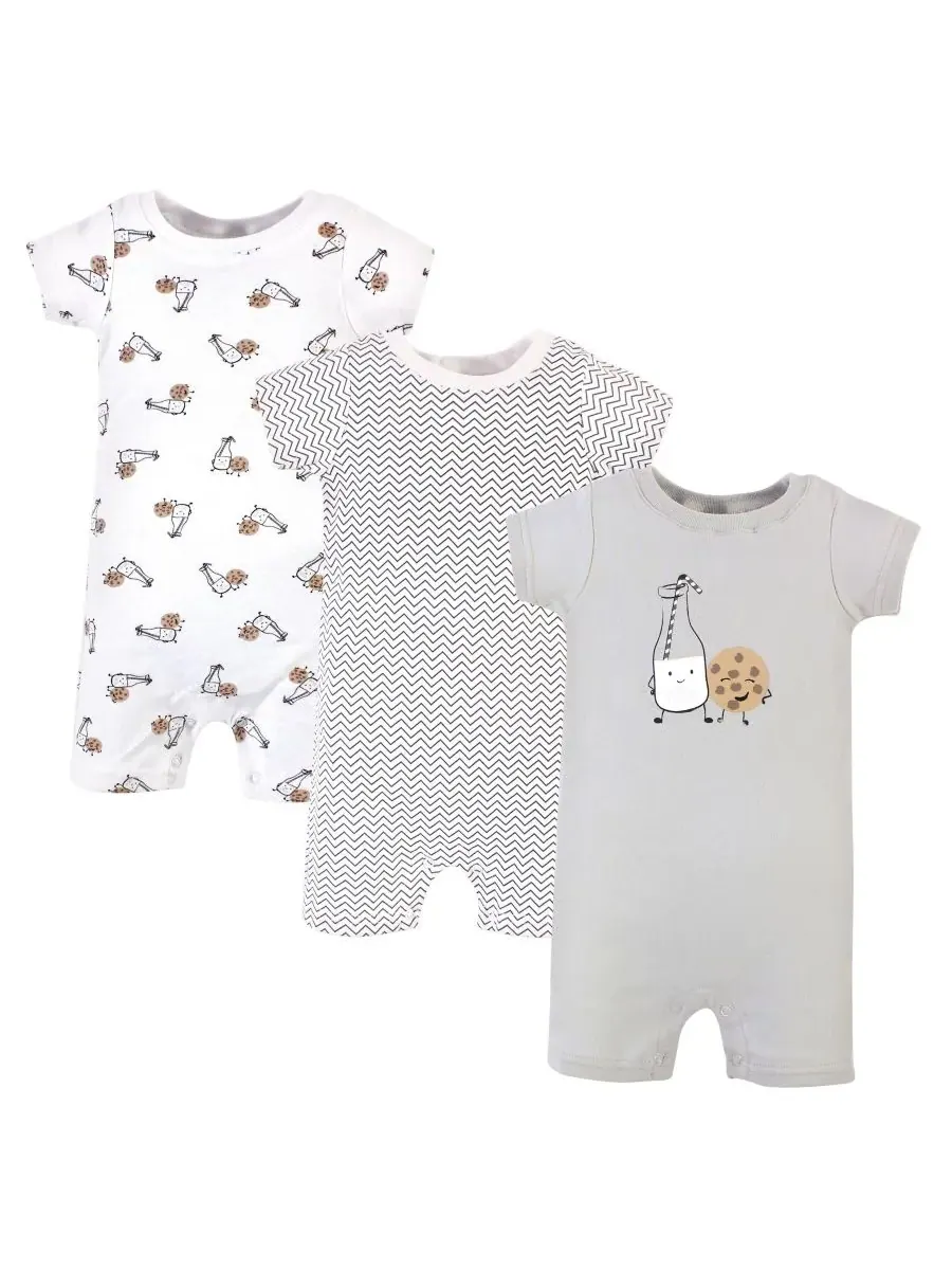 Мягкие хлопковые комбинезоны Hudson Baby, Milk Cookies — изображение 1 из 2