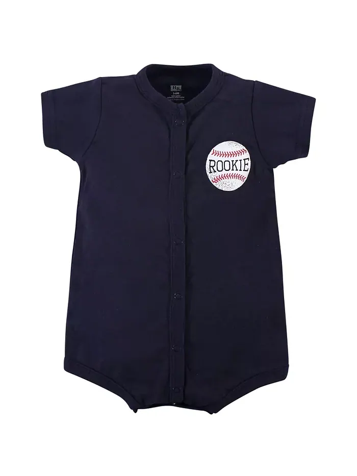 Детские хлопковые комбинезоны Baby Boys Hudson, 3 шт., Ahoy, 0-3 месяца Hudson Baby — изображение 2 из 2