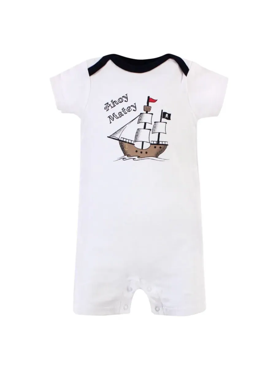Мягкие хлопковые комбинезоны Hudson Baby, Pirate Ship — изображение 2 из 4