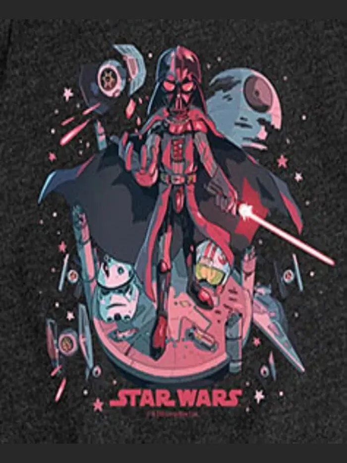 Футболка с коротким рукавом для больших девочек Star Wars — изображение 3 из 3, черный