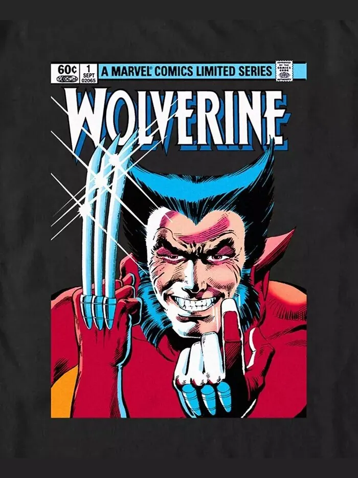 Мужская футболка с коротким рукавом MVL Wolverine 1st Issue Fifth Sun — изображение 3 из 3, черный