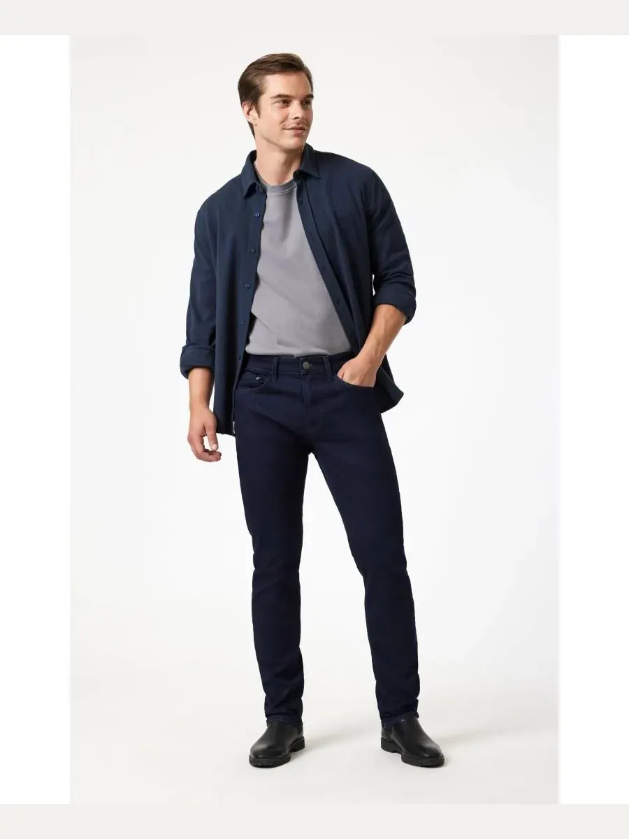 Мужские джинсы Jake Slim Leg In Rinse Supermove Mavi Jeans — изображение 5 из 6, синий