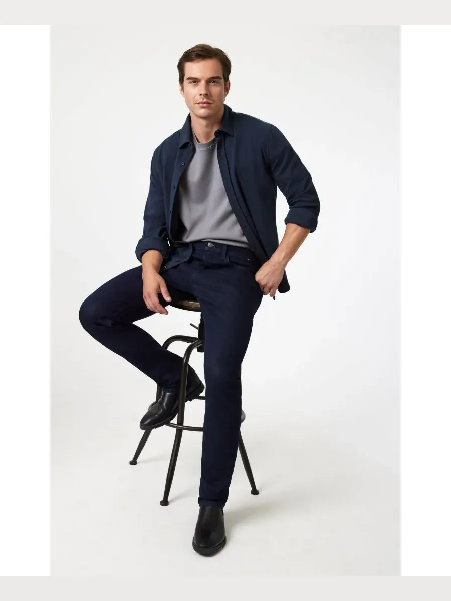 Мужские джинсы Jake Slim Leg In Rinse Supermove Mavi Jeans — изображение 6 из 6, синий
