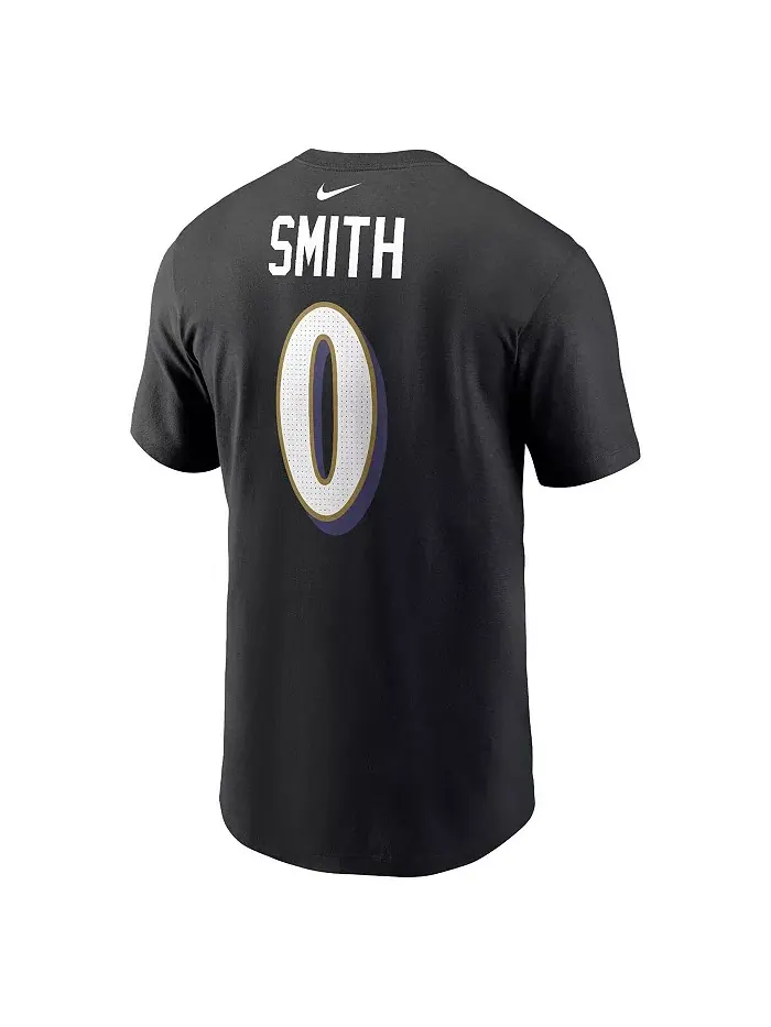 Мужская футболка с именем и номером игрока Roquan Smith, Baltimore Ravens — изображение 2 из 3, черный