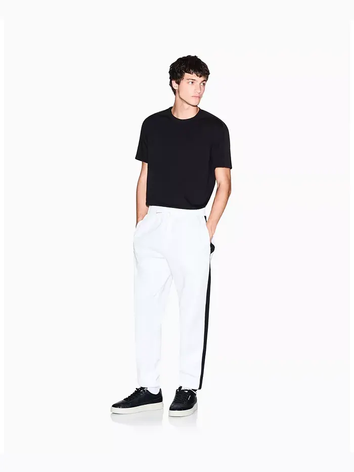 Мужская футболка с логотипом из галуна A|X Armani Exchange — изображение 2 из 4, черный