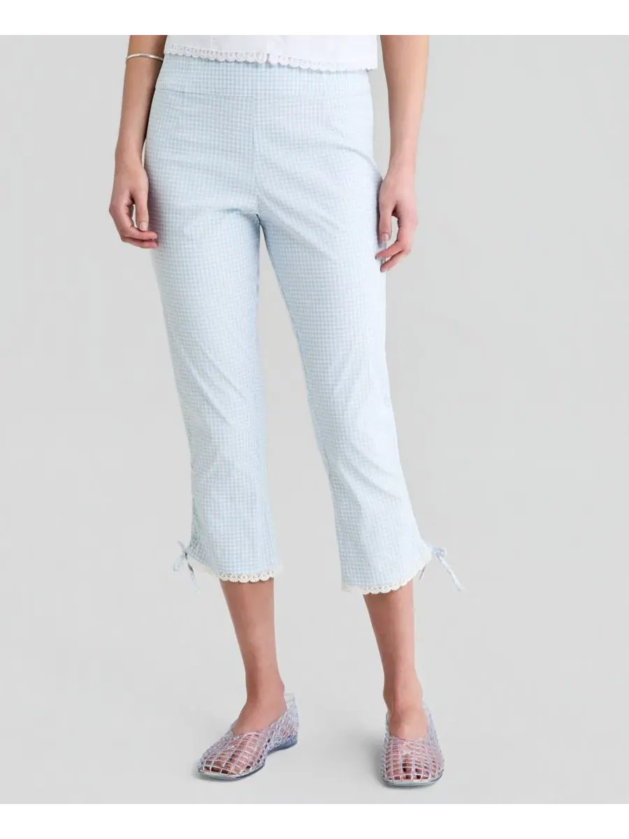 Женские брюки-капри в клетку And Now This, Skyride Gingham — изображение 1 из 3