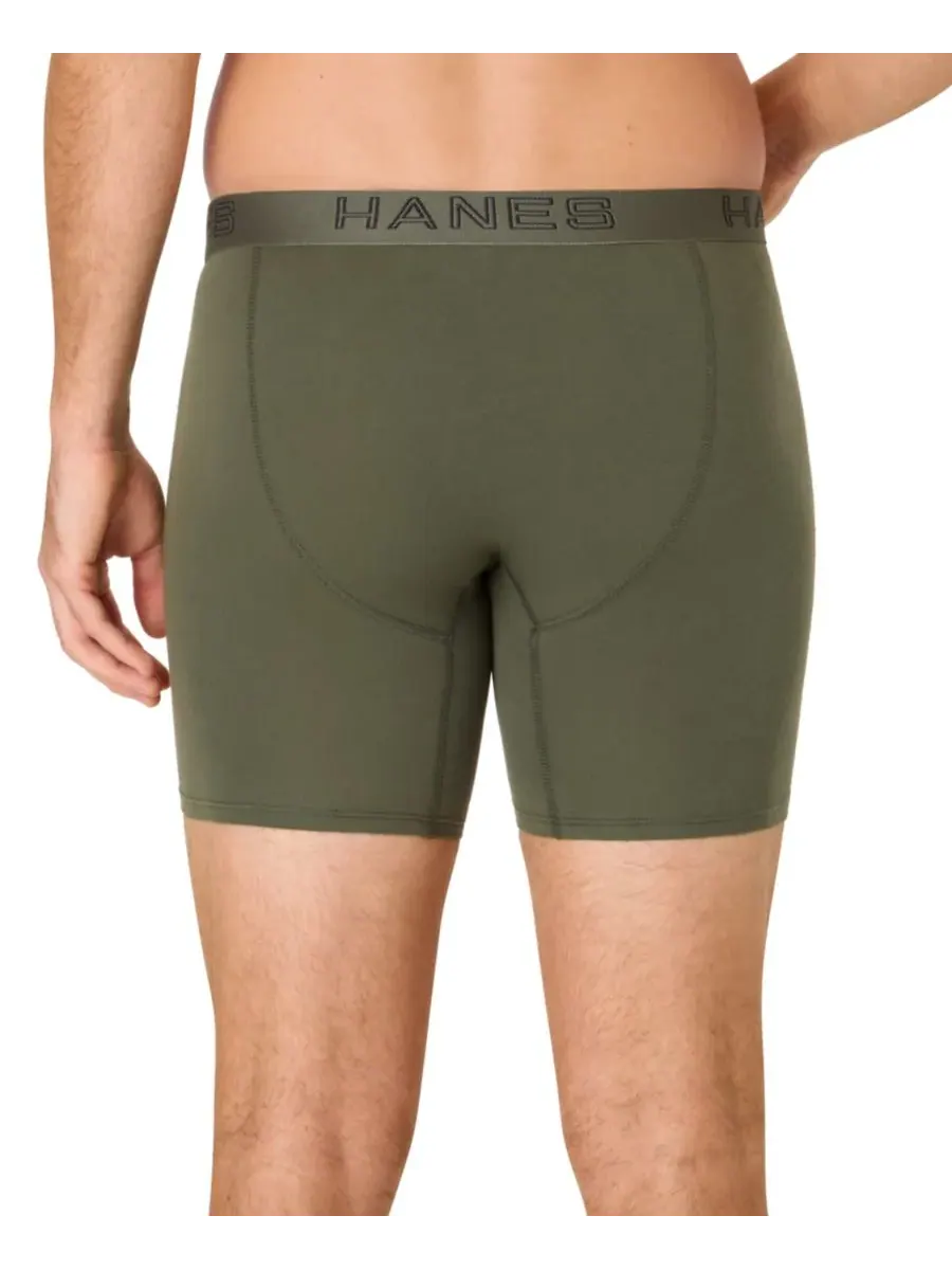 Hanes Мужские боксеры Ultimate Stretch, комплект из 3 штук — изображение 6 из 6, разноцветный