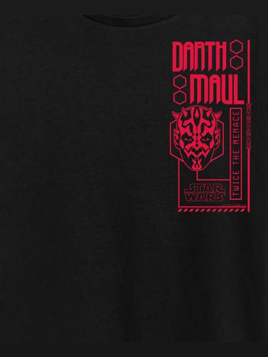 Футболка с коротким рукавом и графическим принтом "Maul" больших размеров Hybrid Apparel — изображение 3 из 3, черный