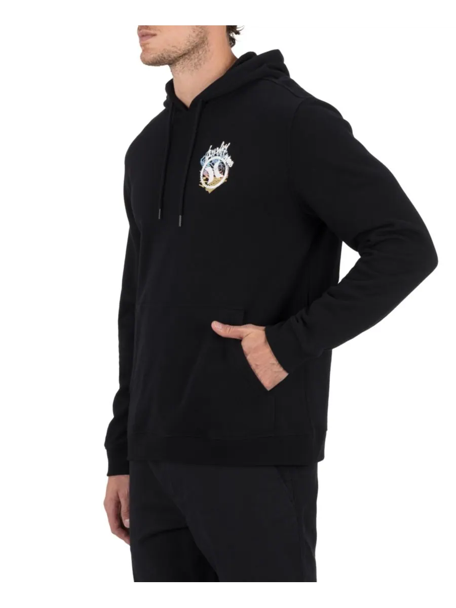 Мужская толстовка с принтом Crusty Printed Graphic PullOn Hoodie Hurley — изображение 2 из 5, черный