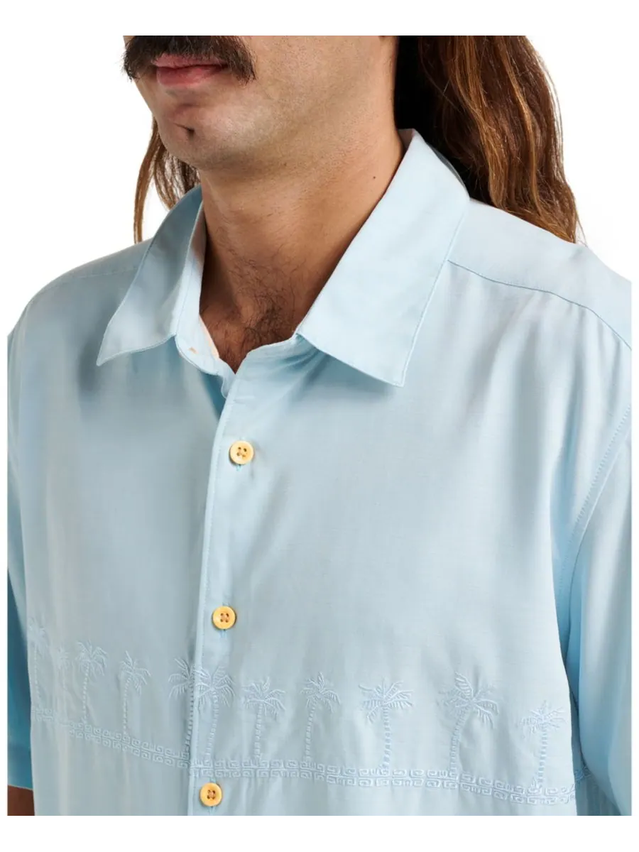 Мужская рубашка Quiksilver Comfort Fit Quiksilver Waterman — изображение 4 из 4, синий