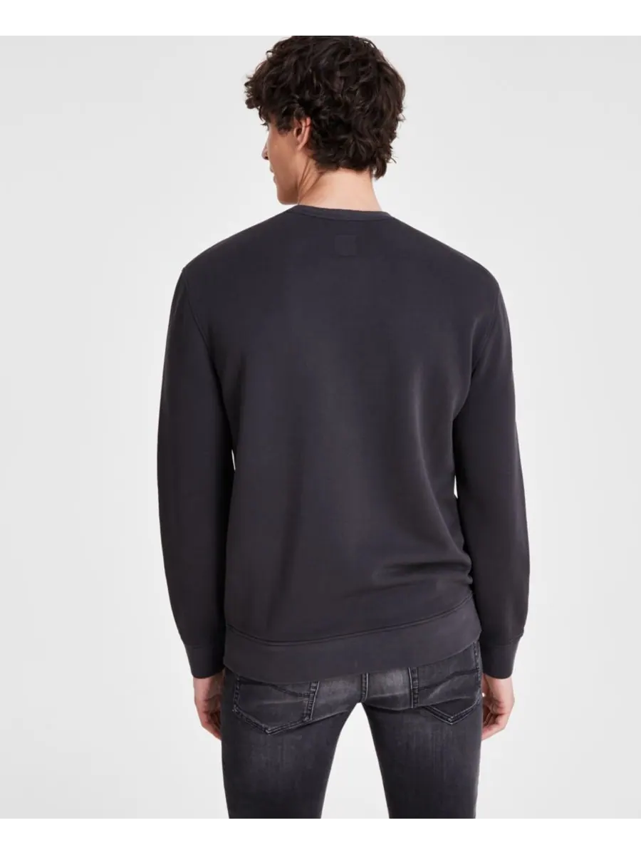 Мужская флисовая рубашка с эффектом выцветания A|X Armani Exchange — изображение 2 из 3, черный