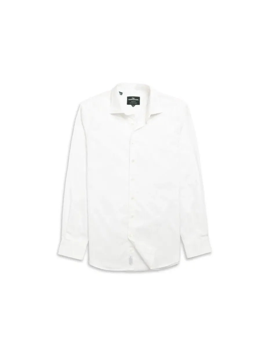 Мужская рубашка Freshford из хлопка, Slim Fit Rodd & Gunn — изображение 4 из 6, белый