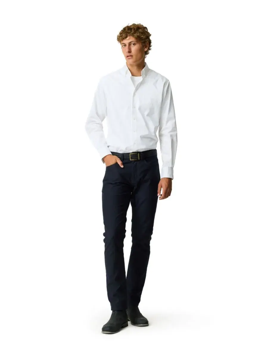 Мужская рубашка Freshford из хлопка, Slim Fit Rodd & Gunn — изображение 6 из 6, белый
