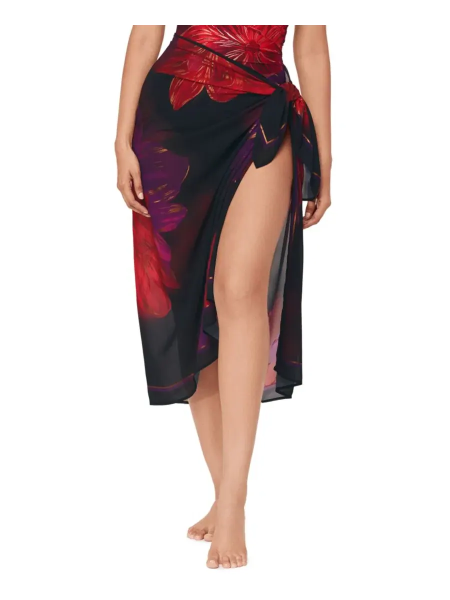 Пляжная накидка-парео Petali Rosa Miraclesuit — изображение 4 из 4, черный/мульти