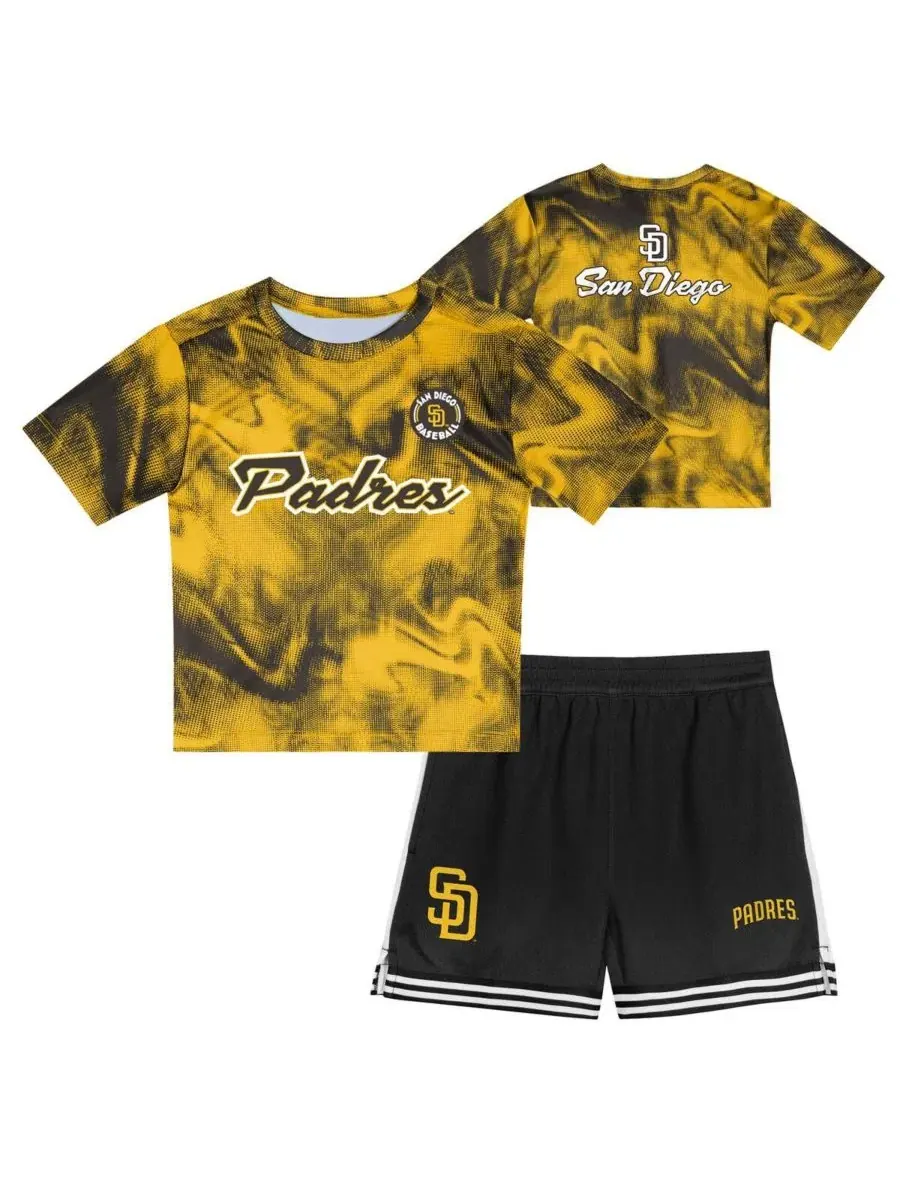 Комплект из футболки и шорт с принтом San Diego Padres Hitter Infielder Outerstuff — изображение 1 из 4, золото