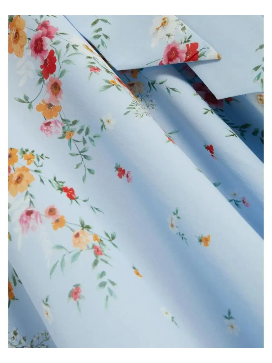 Платье-миди из шелка с поясом Liberty Silk Midi Dress Hobbs London — изображение 5 из 6, мульти