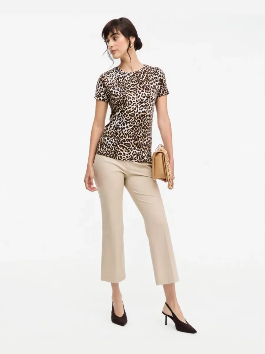 Женская футболка с коротким рукавом и принтом I.N.C. International Concepts, Hani Cheetah — изображение 2 из 7