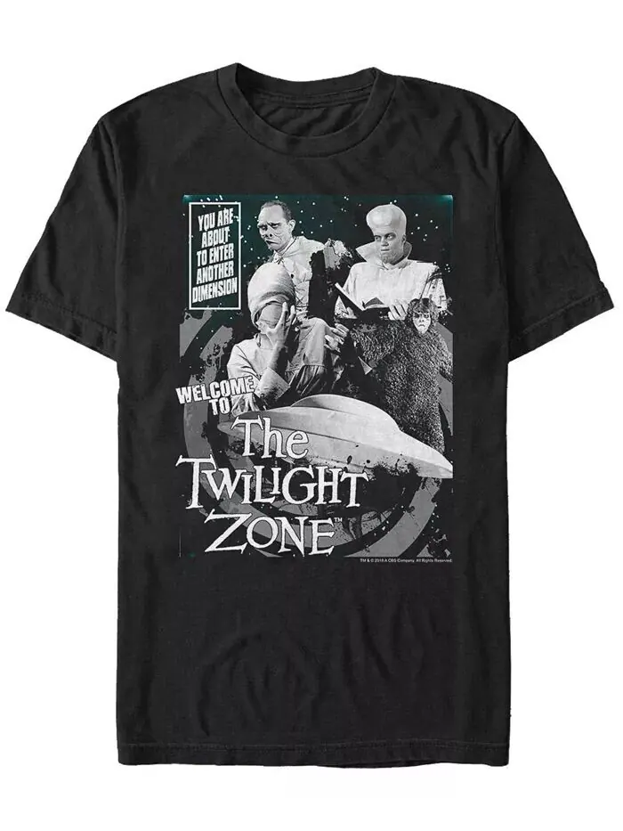 Футболка с коротким рукавом «Twilight Zone CBS Men's Entering Another Dimension» Fifth Sun — изображение 1 из 1, черный