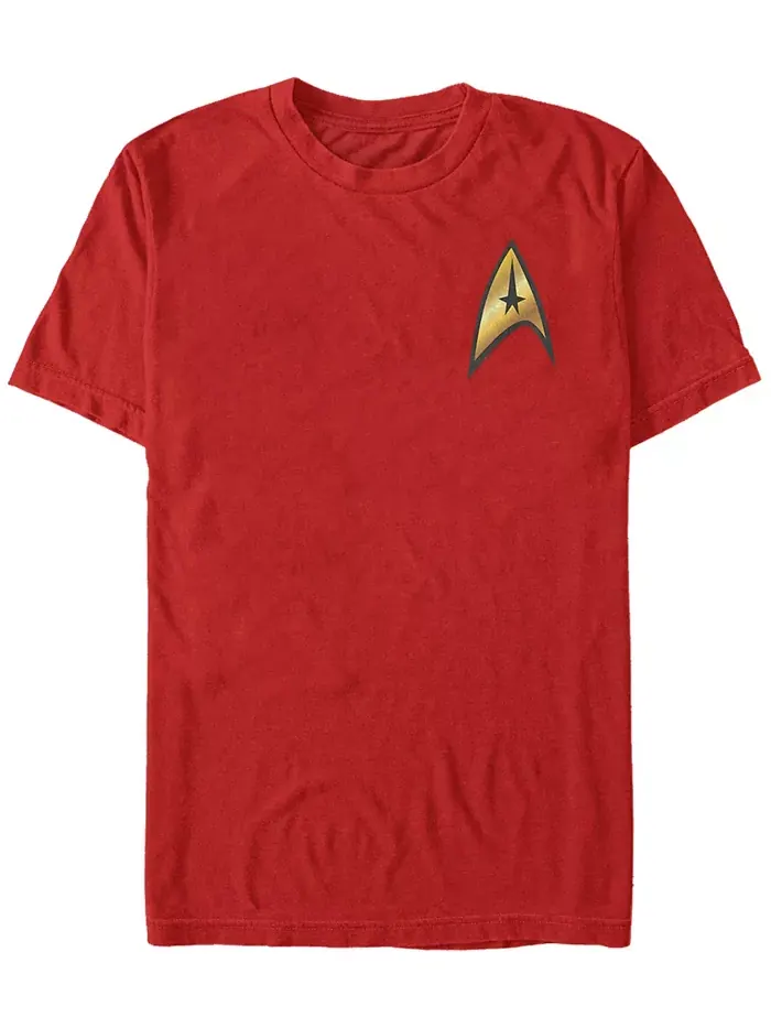 Футболка с коротким рукавом "Star Trek Men's Original Series Command Badge" для костюма Fifth Sun — изображение 1 из 2