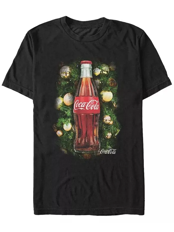 Мужская футболка с коротким рукавом Christmas Bottle Fifth Sun — изображение 1 из 1, черный