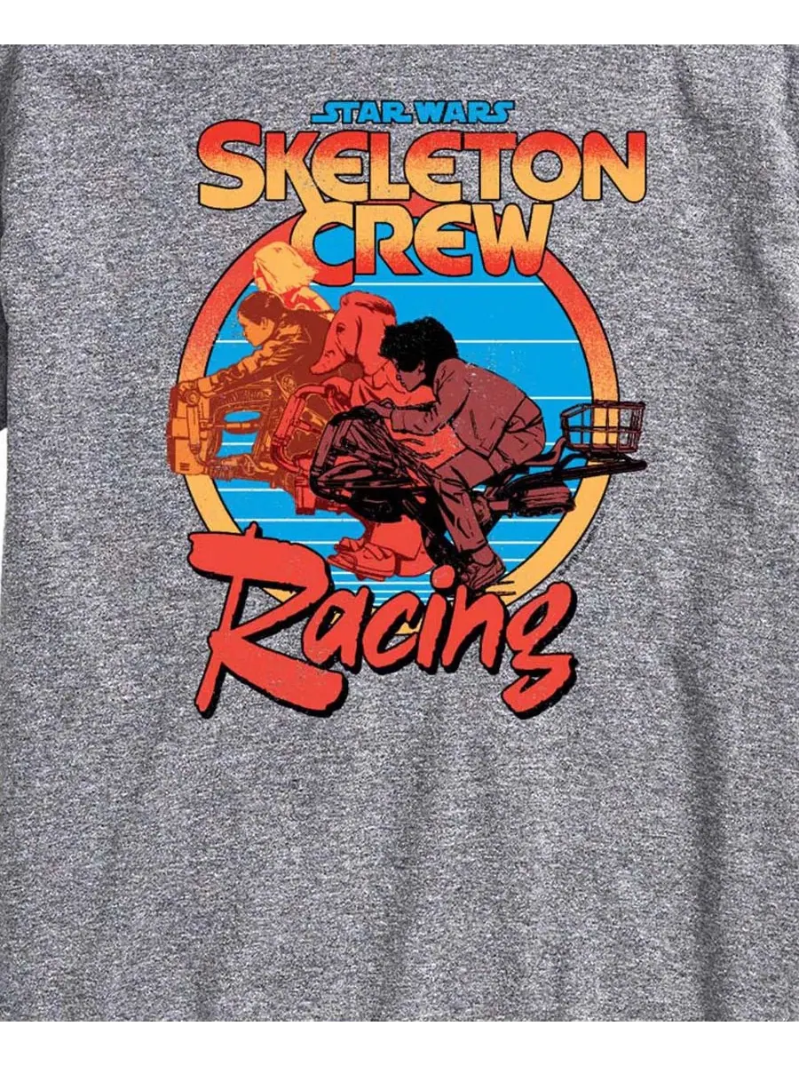 Мужская футболка с коротким рукавом и графическим принтом Star Wars Skeleton Crew Racing Airwaves — изображение 3 из 3