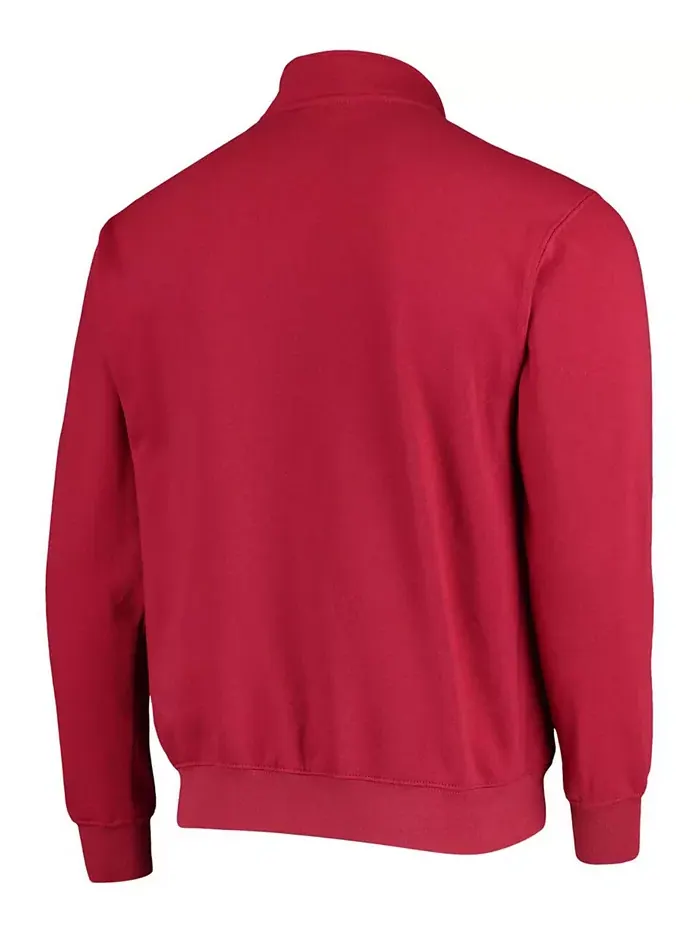 Толстовка Men's Stanford Cardinal Tortugas Logo Quarter-Zip Jacket Colosseum — изображение 5 из 5, серый