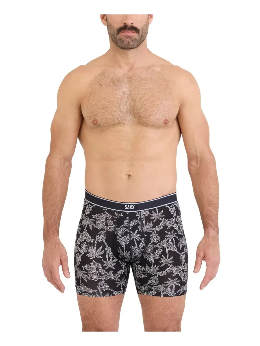 Мужские боксерские трусы Daytripper Comfort Stretch Saxx — изображение 1 из 3, черный